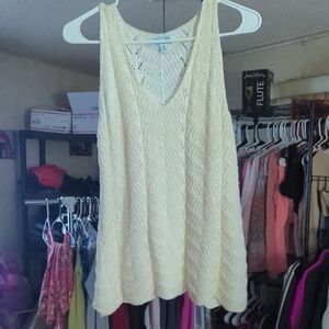 She + Sky Cream Knit Top
